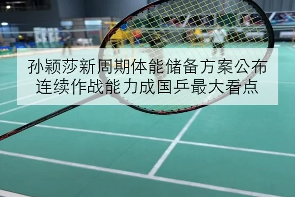 孙颖莎新周期体能储备方案公布 连续作战能力成国乒最大看点